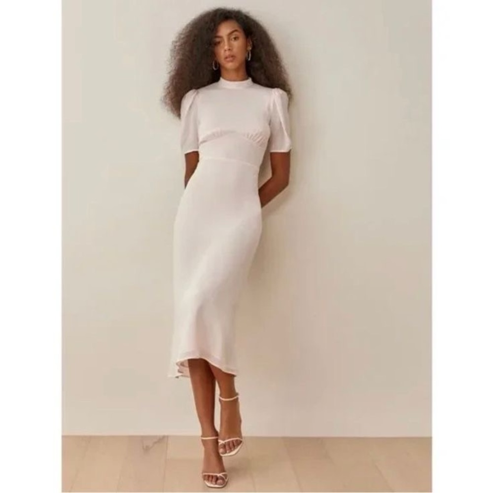 Reformation Dusk Dress in Ivory size 2